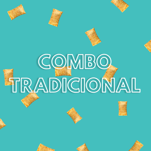 Combo 4 mini pastéis tradicionais + 1 caldo de cana de 300ml